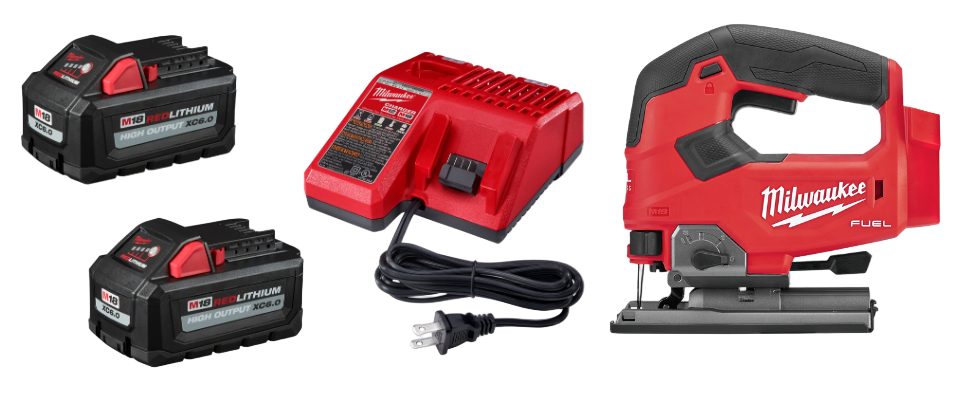 Milwaukee 48-59-1862S M18 2-Pack Start Kit w/ FREE M18 D-Handle Jig Saw 2737-20