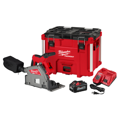 Milwaukee M18 FUEL 6-1/2 inch Plunge Track Saw Kit 2831-21 with REDLITHIUM HIGH OUTPUT XC6.0 battery