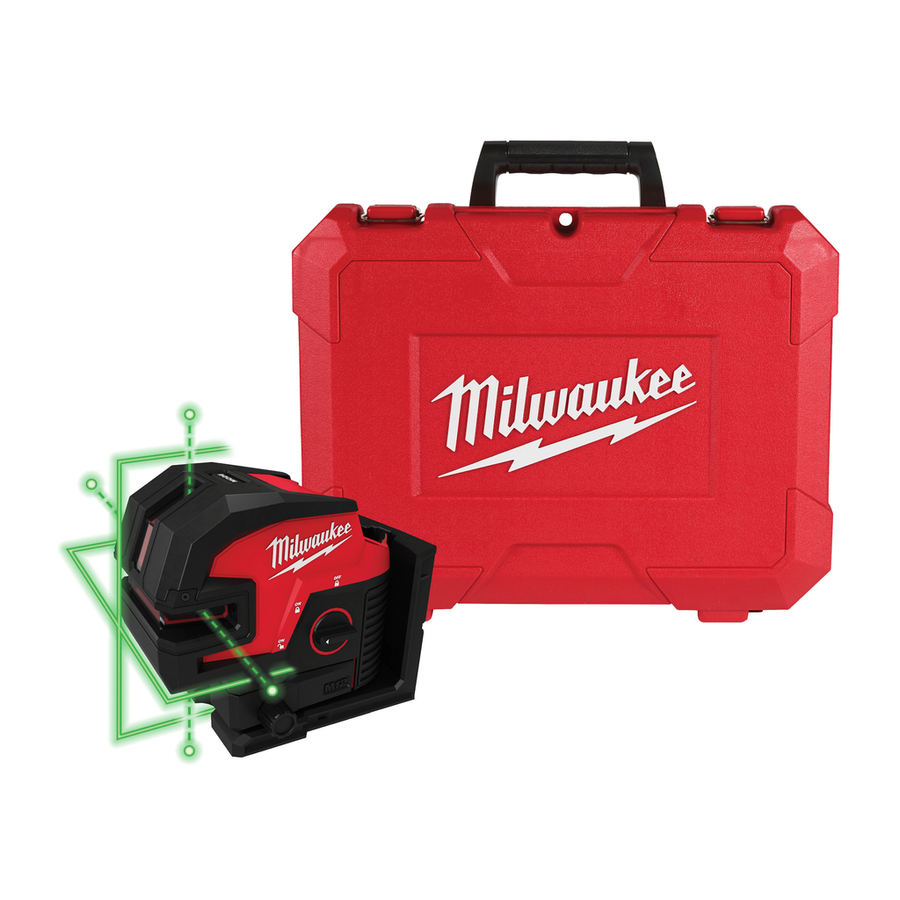 Milwaukee M12 Green Laser Cross Line and 4-Points, model 3624-20