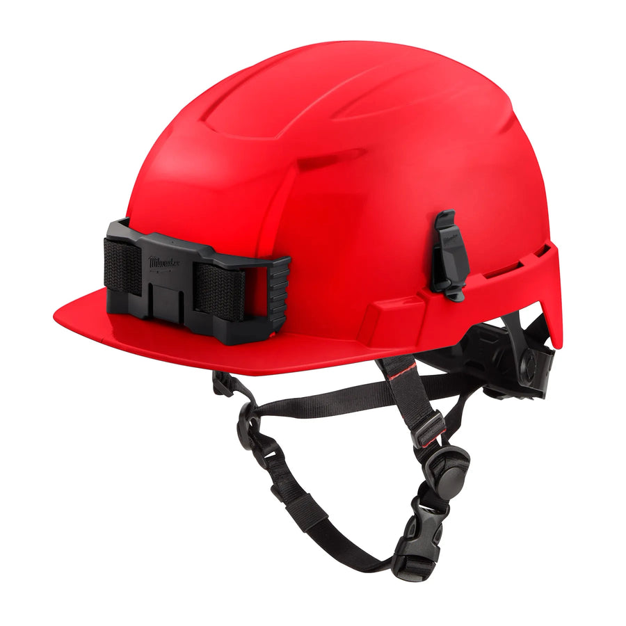 Milwaukee BOLT Safety Helmet - Type 2, Class E, Red, front brim
