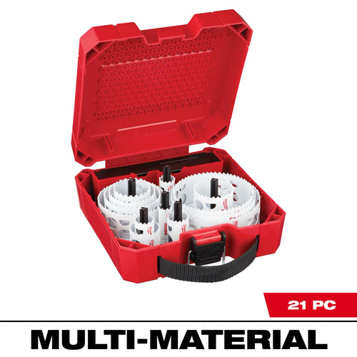 Milwaukee 21PC HOLE DOZER General-Purpose Hole Saw Kit 49-22-4171 in its case