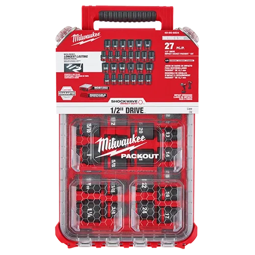 SHOCKWAVE Impact Duty™ Socket 1/2” Dr 27PC MM & SAE PACKOUT Set
