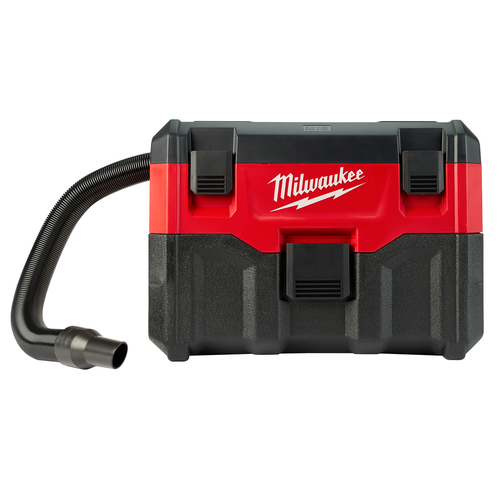 Milwaukee M18 2-Gallon Wet/Dry Vacuum 0880-20 cordless bare tool with HEPA filter and on-board attachment storage