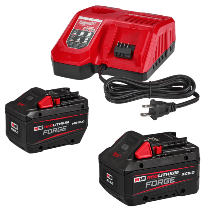 M18 REDLITHIUM Forge HD 12.0 Starter Kit W/ Free 8.0
