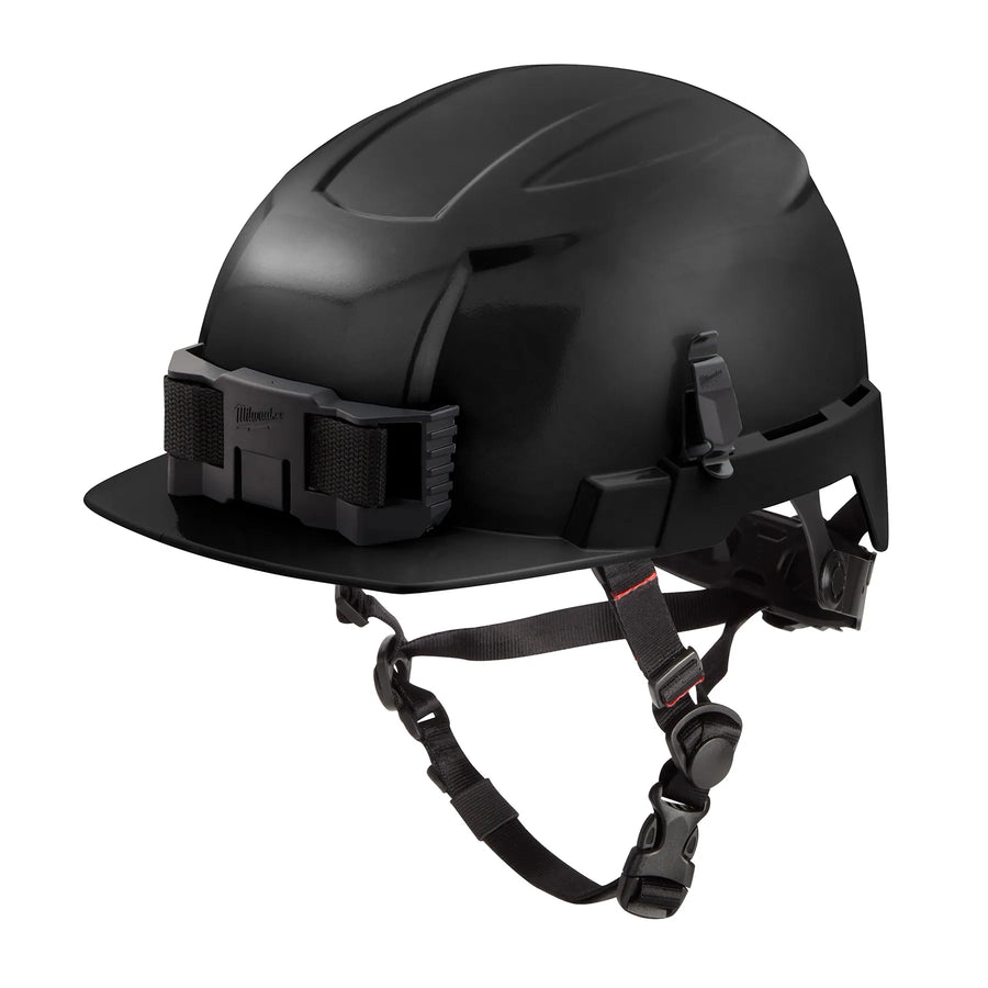 Milwaukee BOLT Safety Helmet w/ BOLT Cooling Sweatband and Cooling Liner - Type 2 Class E, Black, front brim