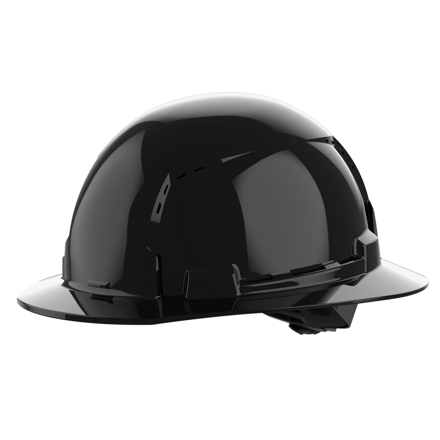 Milwaukee BOLT Hard Hat w/ BOLT Cooling Hard Hat Sweatband and Ratcheting Suspension - Type 1 Class C, Black, full brim