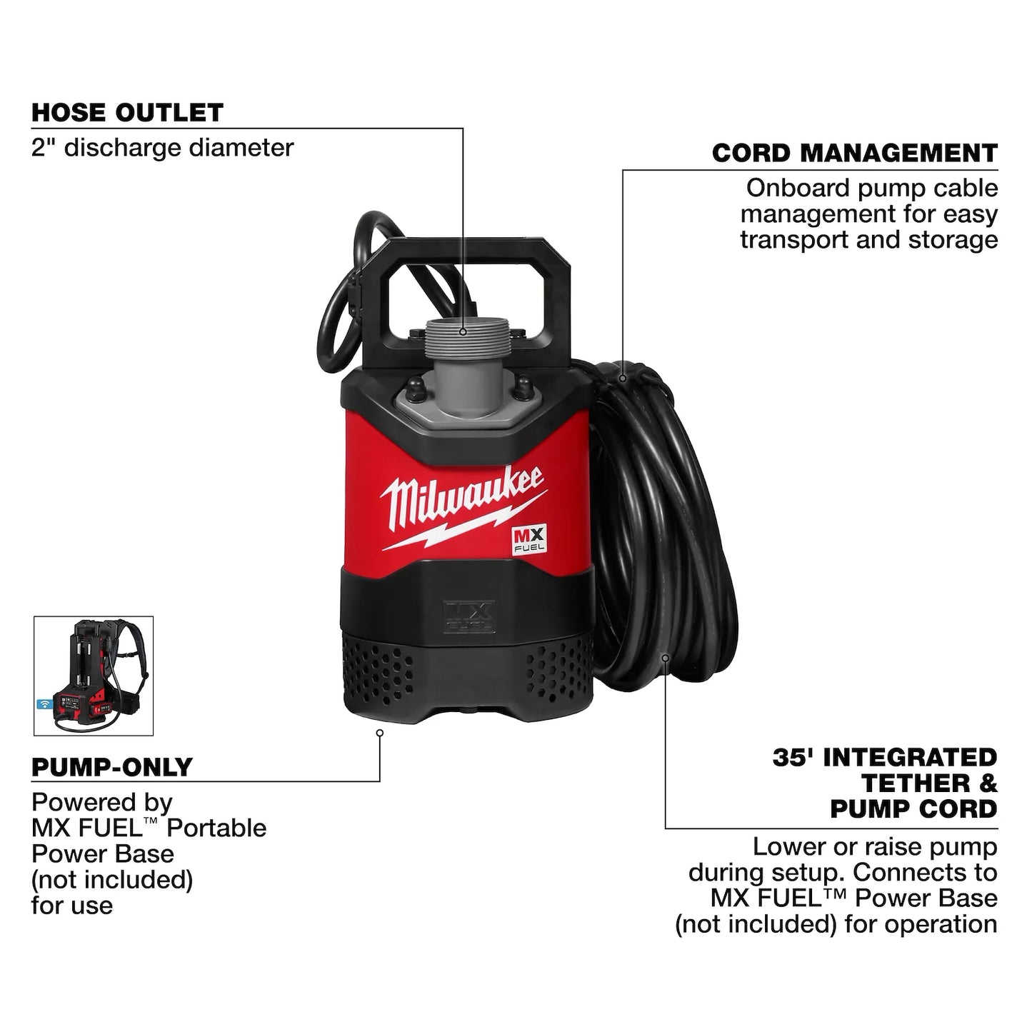 MX FUEL™ 1HP 2" Submersible Pump (PRE-SALE)