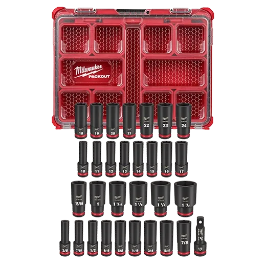 SHOCKWAVE Impact Duty™ Socket 1/2” Dr 31PC PACKOUT Set