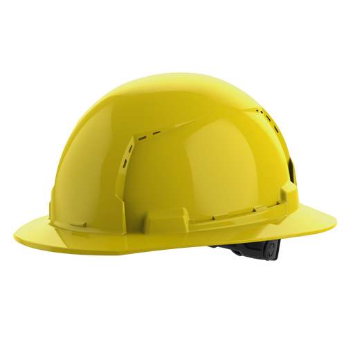 Milwaukee BOLT Yellow Full Brim Vented Hard Hat w/6pt Ratcheting Suspension - Type 1, Clas 48-73-1223C
