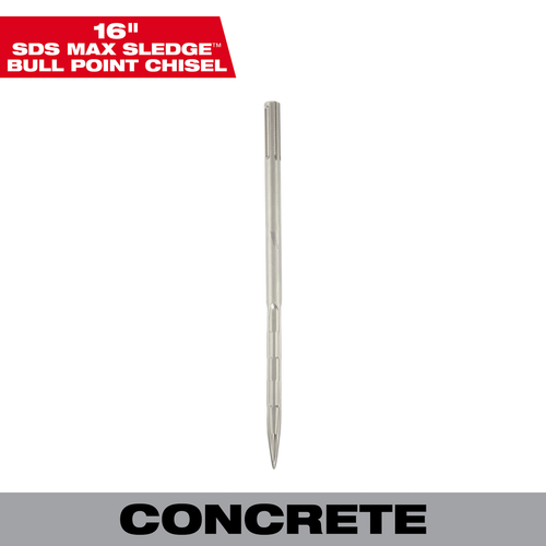 SDS Max SLEDGE 16" Bull Point Chisel 48-62-4250