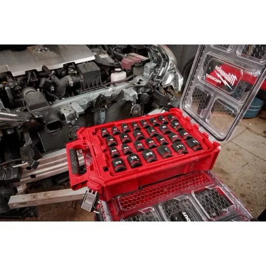 SHOCKWAVE Impact Duty™ Socket 1/2” Dr 27PC MM & SAE PACKOUT Set