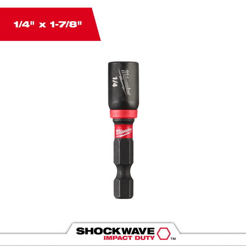 SHOCKWAVE Impact Duty 1/4" x 1-7/8" Magnetic Nut Driver Bulk 10 49-66-4702