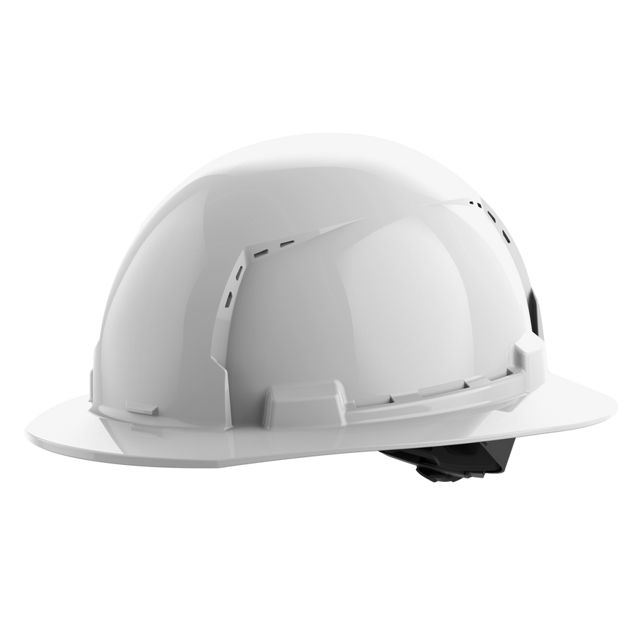 Milwaukee BOLT Vented Hard Hat w/ Ratcheting Suspension - Type 1, Class C, White, full brim