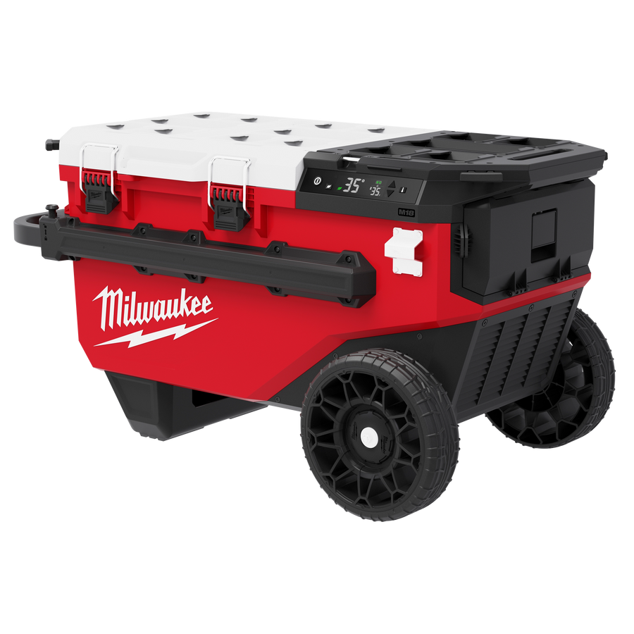 Milwaukee M18 30QT Rolling Fridge 0810-20 with PACKOUT compatibility