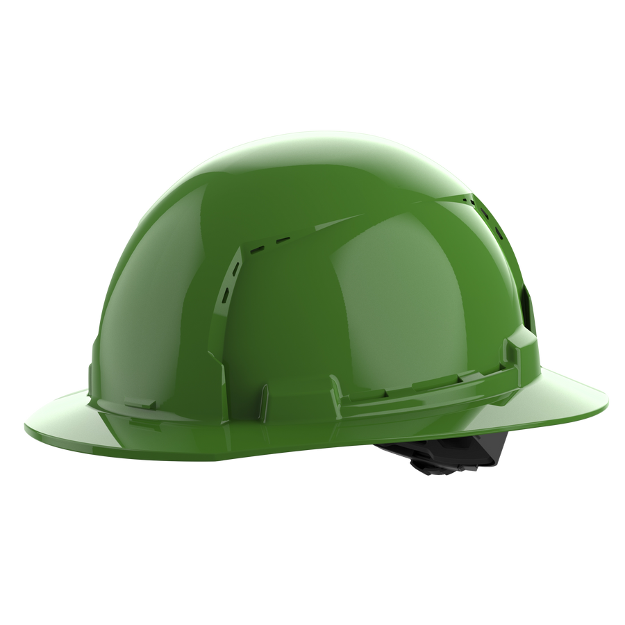 Milwaukee BOLT Hard Hat w/ BOLT Cooling Hard Hat Sweatband and Ratcheting Suspension - Type 1 Class C, Green, full brim