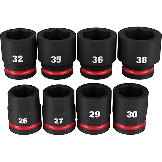8PCSHOCKWAVE Impact Duty™ 3/4" Drive Metric Standard 6 Point Socket Set