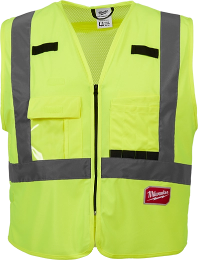 Milwaukee Class 2 High Visibility Yellow Safety Vest - 2XL/3XL (ANSI/CSA) 48-73-5063C