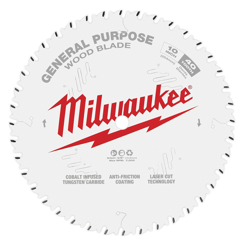 8-1/2" 40T General Purpose Circular Saw Blade 48-40-0824