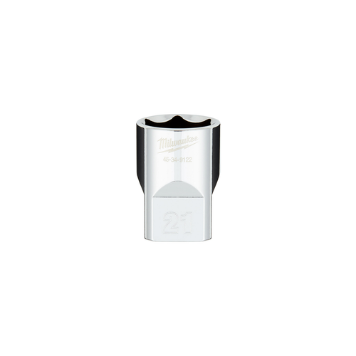 1/2" Drive 21MM Metric 6-Point Socket with FOUR FLAT Sides 45-34-9122
