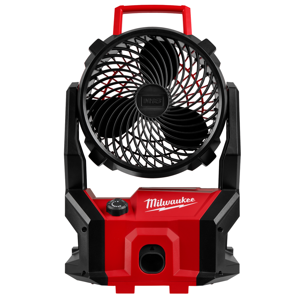 Milwaukee M18 Brushless Fan with PACKOUT Compatibility, model 0818-20, cordless jobsite personal fan