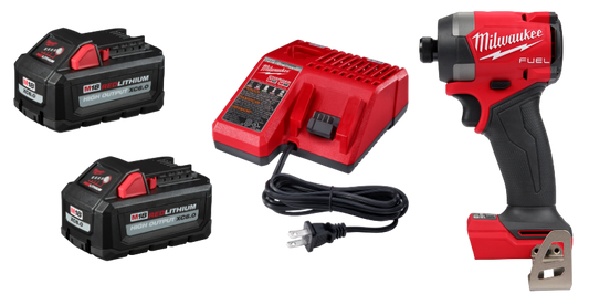 Milwaukee 48-59-1862S M18 2-Pack Start Kit w/ FREE M18 1/4 Hex Impact Driver 2953-20