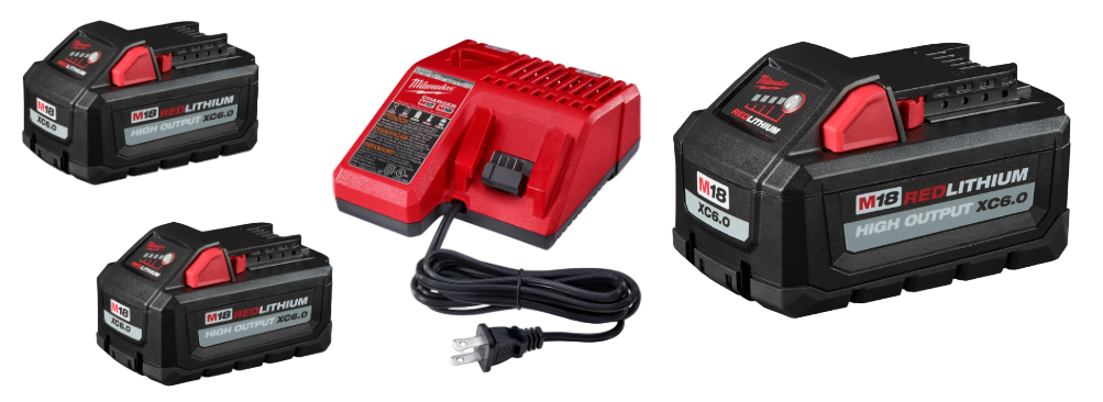 Milwaukee 48-59-1862S M18 2-Pack Start Kit w/ FREE M18 6.0 Battery 48-11-1865