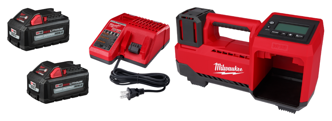 Milwaukee 48-59-1862S M18 2-Pack Start Kit w/ FREE M18 Tire Inflator 2848-20