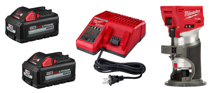 Milwaukee 48-59-1862S M18 2-Pack Start Kit w/ FREE M18 Compact Router 2723-20