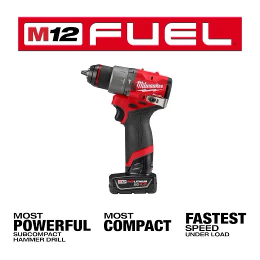 M12 FUEL™ 1/2" Hammer Drill/Driver Kit