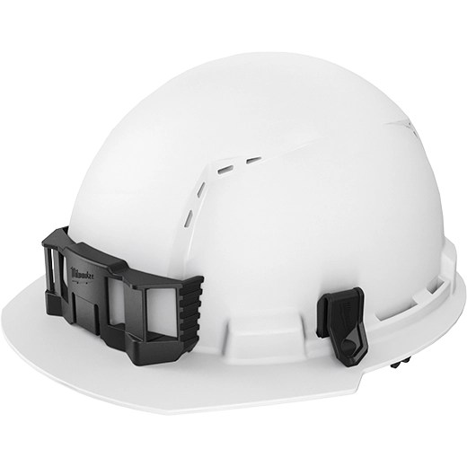 BOLT White Front Brim Hard Hat w/ BOLT Cooling Hard Hat Sweatband and 6pt Ratcheting Suspension - Type 1 Class C (48-73-1848C)