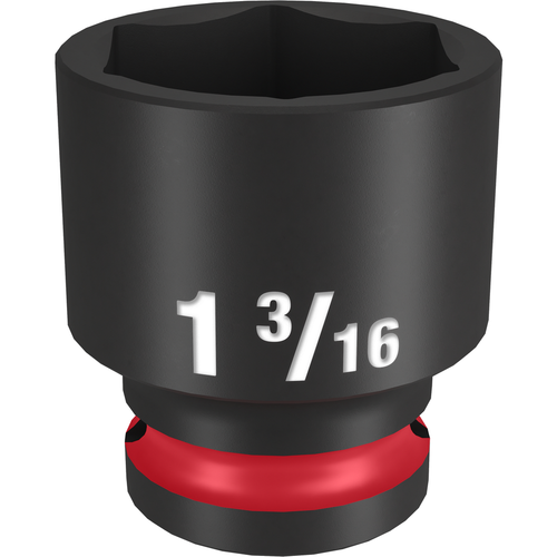 Milwaukee SHOCKWAVE Impact Duty 1/2" Drive 1-3/16" Standard 6 Point Socket 49-66-6213
