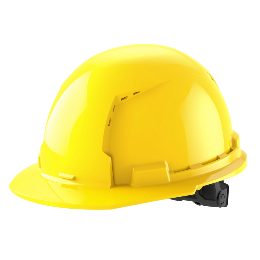 Milwaukee BOLT Yellow Front Brim Vented Hard Hat w/6pt Ratcheting Suspension - Type 1, Cla 48-73-1222C
