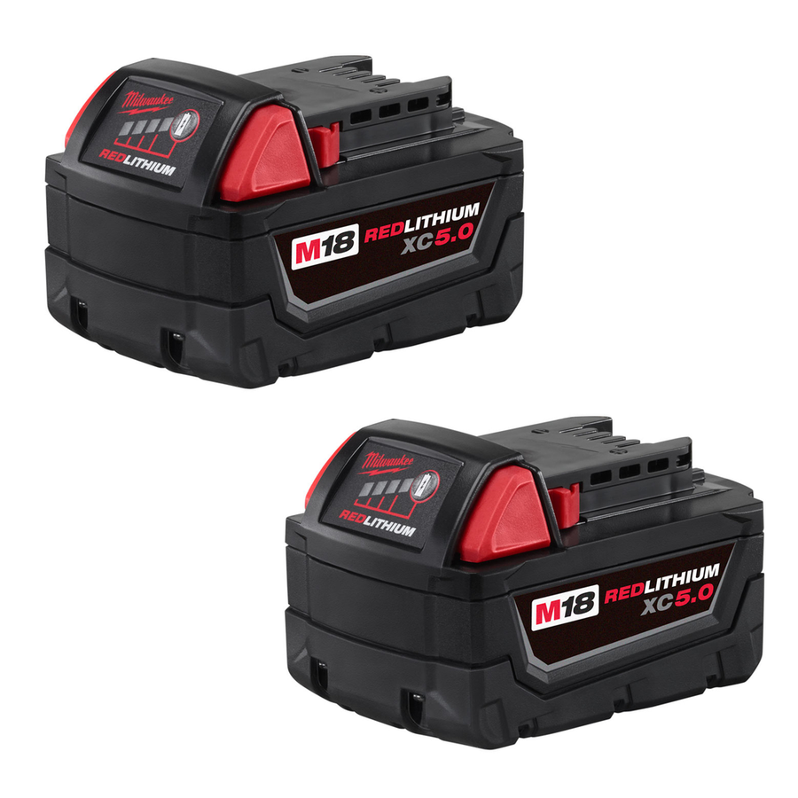 Milwaukee M18 REDLITHIUM XC5.0 battery 2-pack 48-11-1852