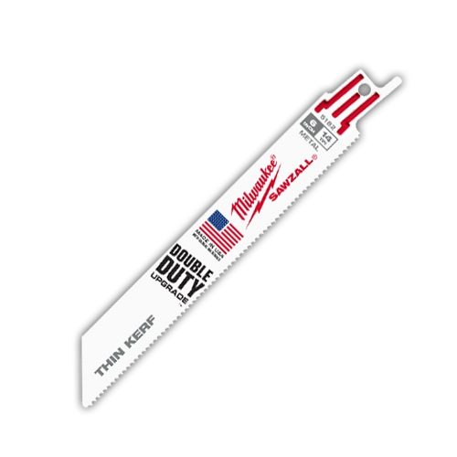 Milwaukee 6 in. 14 TPI SAWZALL Blade for Medium Metal Bulk 100 48-01-7182