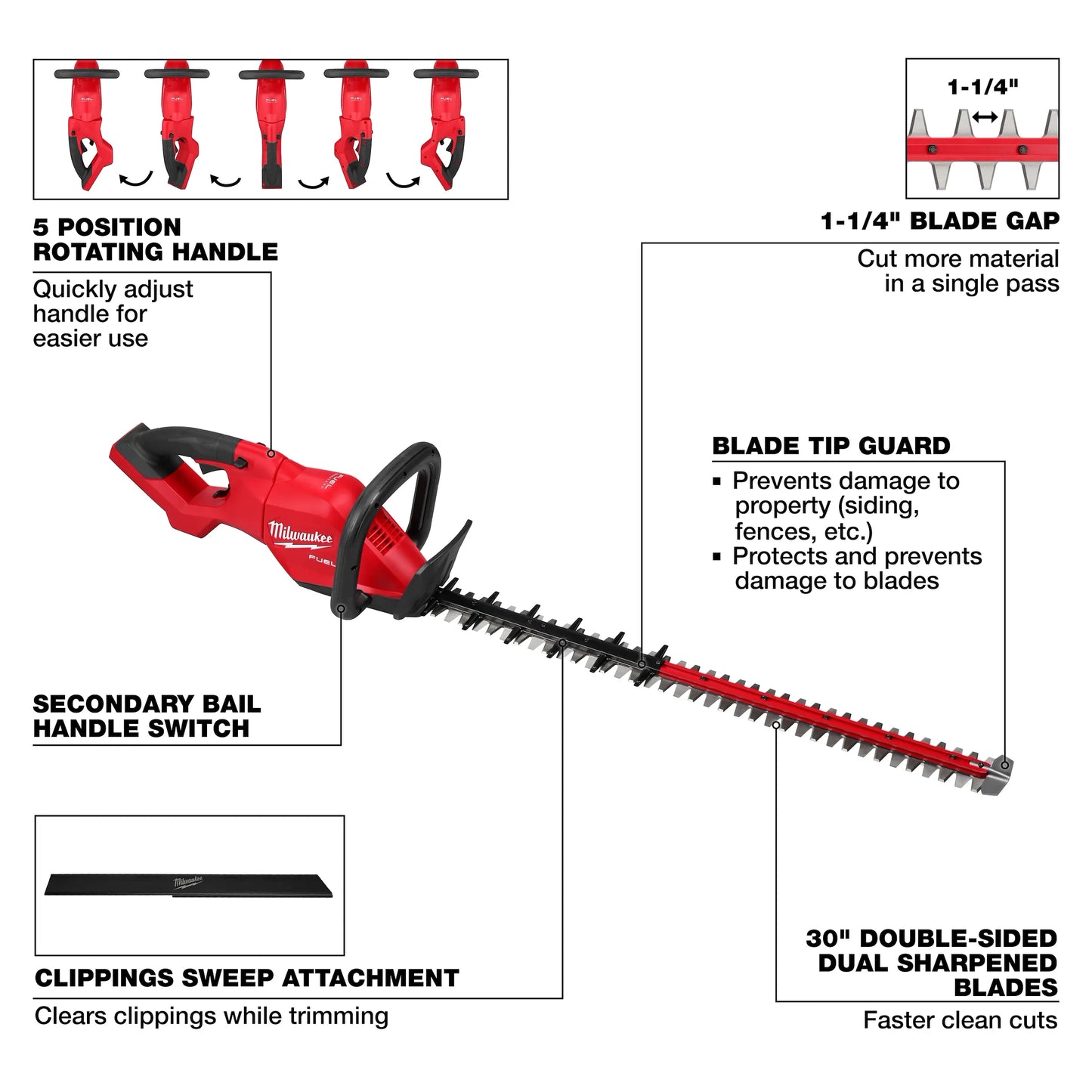 M18 FUEL™ 30" Hedge Trimmer