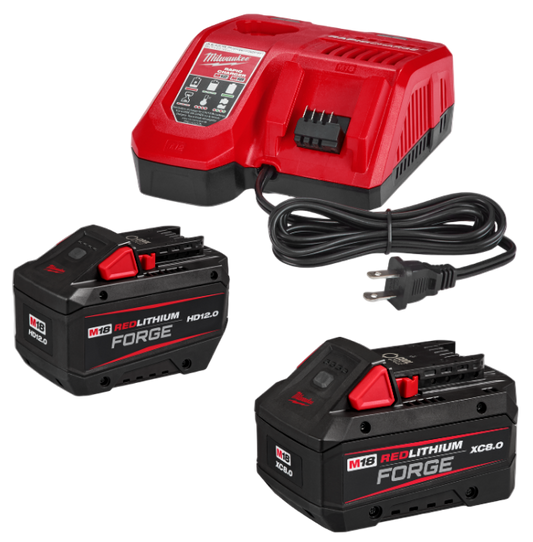 M18 REDLITHIUM Forge HD 12.0 Starter Kit W/ Free 8.0