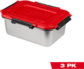 (3) Stainless Steel Containers for M18™ Jobsite Lunch Warmer (PRE-SALE)
