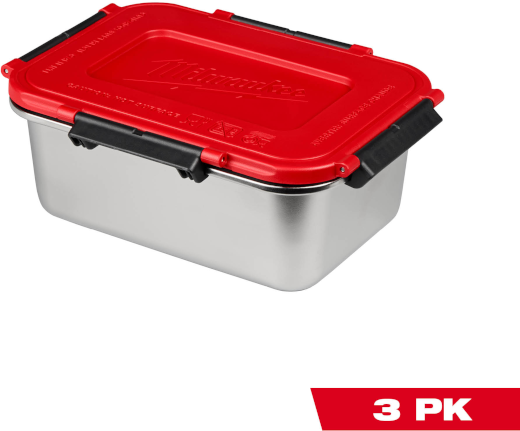 (3) Stainless Steel Containers for M18™ Jobsite Lunch Warmer (PRE-SALE)