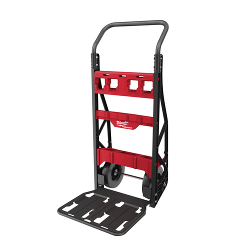 Milwaukee PACKOUT 2-Wheel Cart 48-22-8415 with 10-inch flat-free wheels and integrated PACKOUT mounting