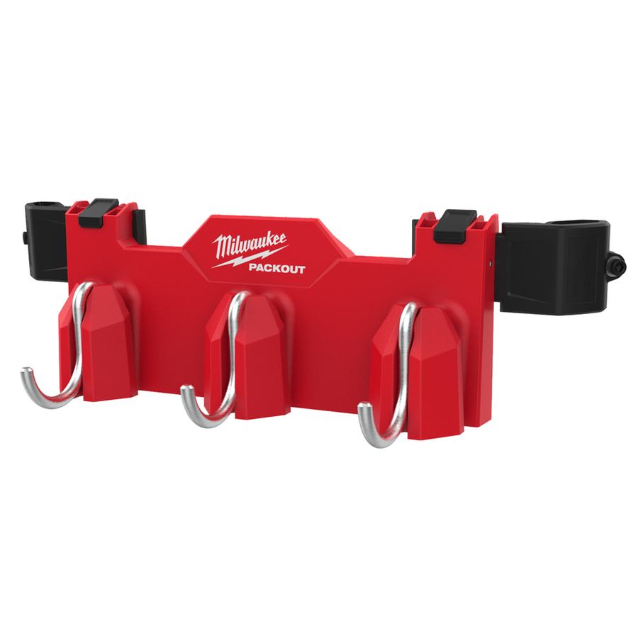 Milwaukee PACKOUT Tool Box 3-Hook Attachment 48-22-8606 with adjustable 3-position hooks