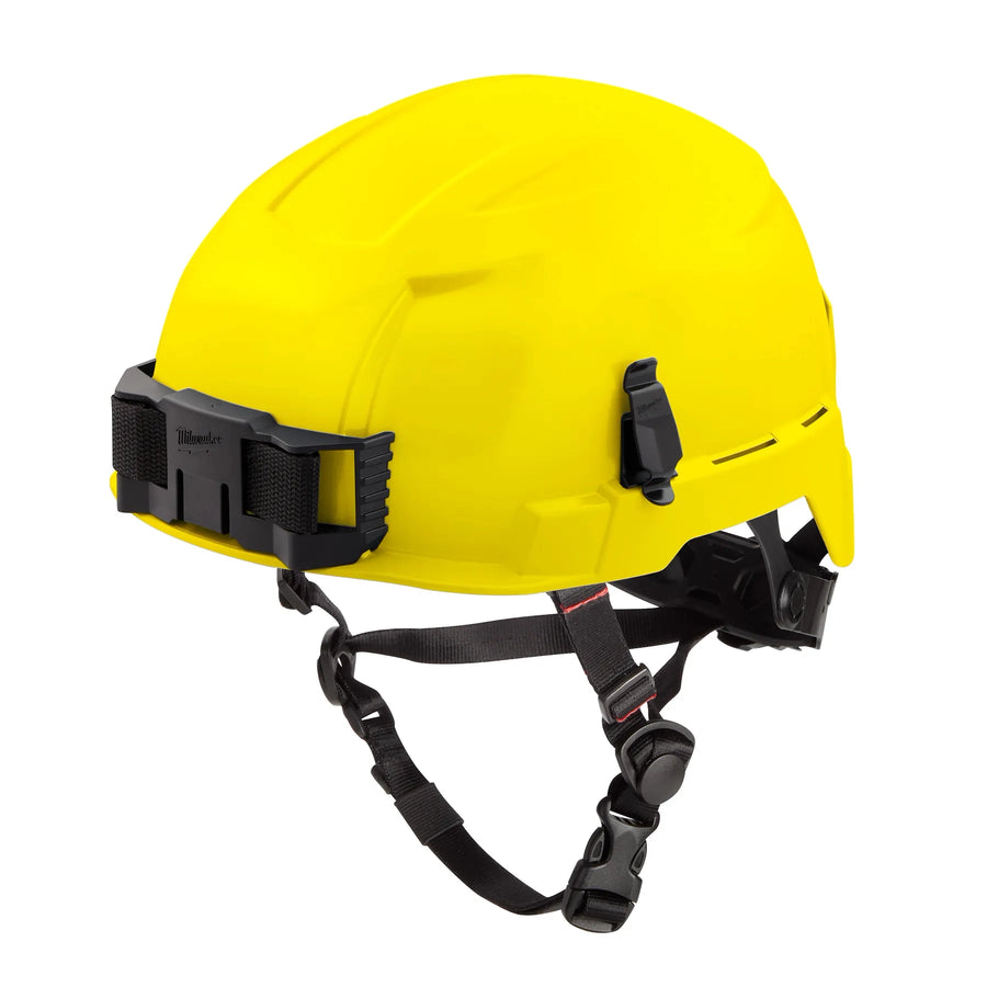 Milwaukee BOLT Safety Helmet w/ BOLT Cooling Sweatband and Cooling Liner - Type 2 Class E, Yellow, no brim