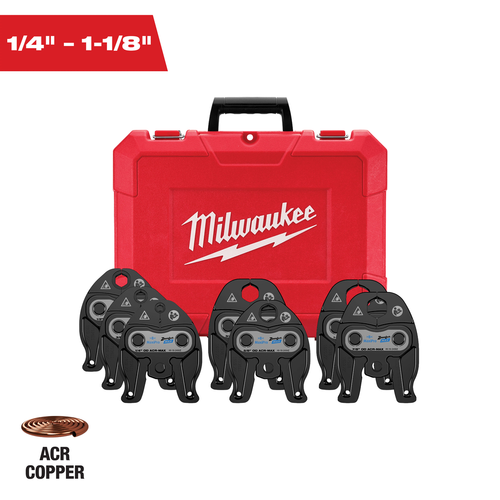 Milwaukee 1/4 in to 1-1/8 in ZoomLock MAX Press Jaw Kit 49-16-2462Z for M12 FORCE LOGIC press tools