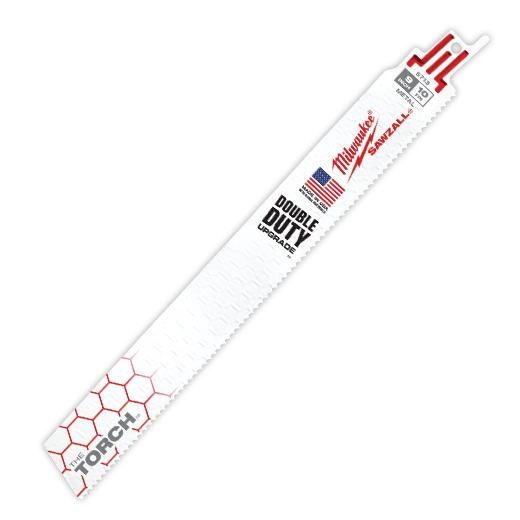 Milwaukee 9 in. 10 TPI TORCH SAWZALL Blade for Thick Metal Bulk 100 48-01-7713