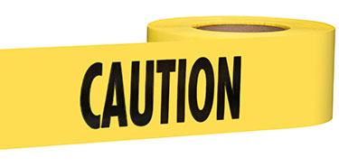 1000 Ft. Yellow Barricade Tape-Caution (71-1001)