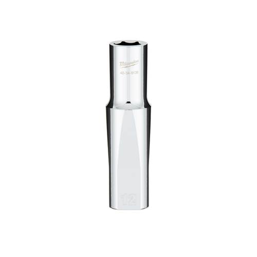 1/2" Drive 12MM Metric 6-Point Deep Socket with FOUR FLAT Sides 45-34-9136