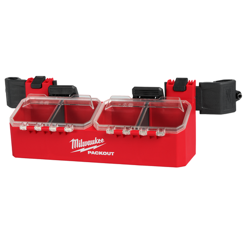Milwaukee PACKOUT Tool Box 2-Bin Attachment 48-22-8610 with clear top bins