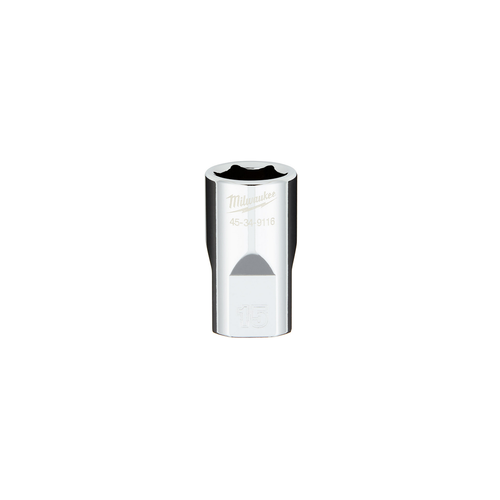 1/2" Drive 15MM Metric 6-Point Socket with FOUR FLAT Sides 45-34-9116