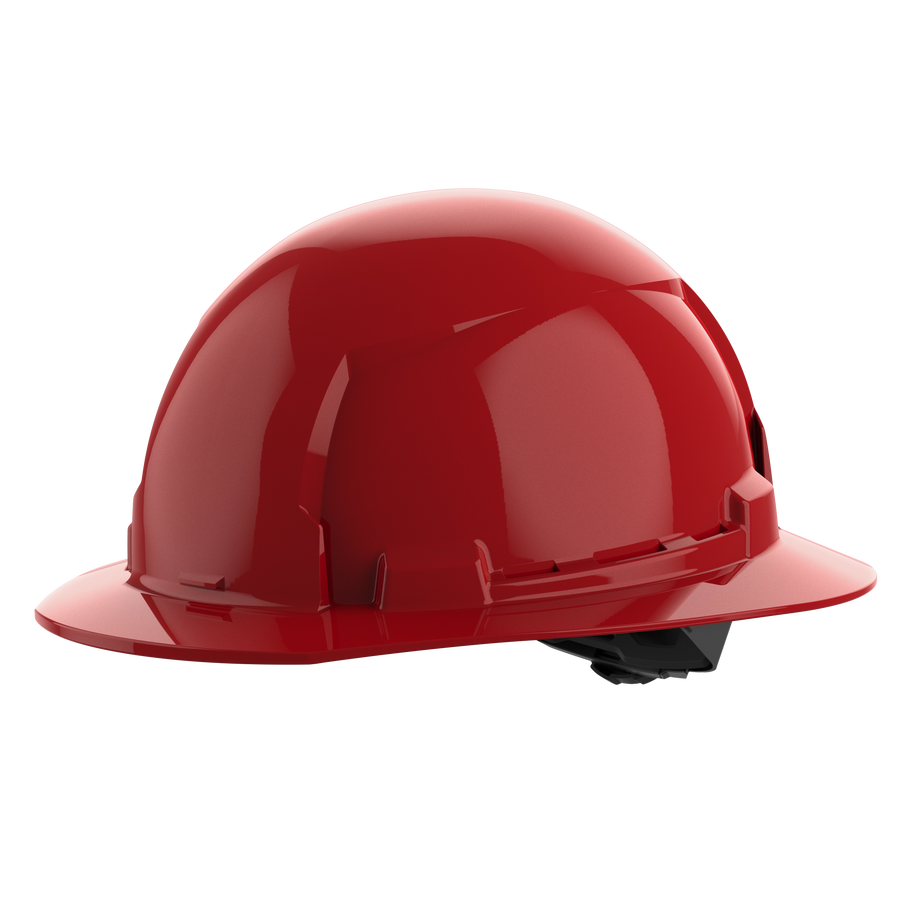 Milwaukee BOLT Hard Hat w/ Ratcheting Suspension - Type 1, Class E, Red, full brim