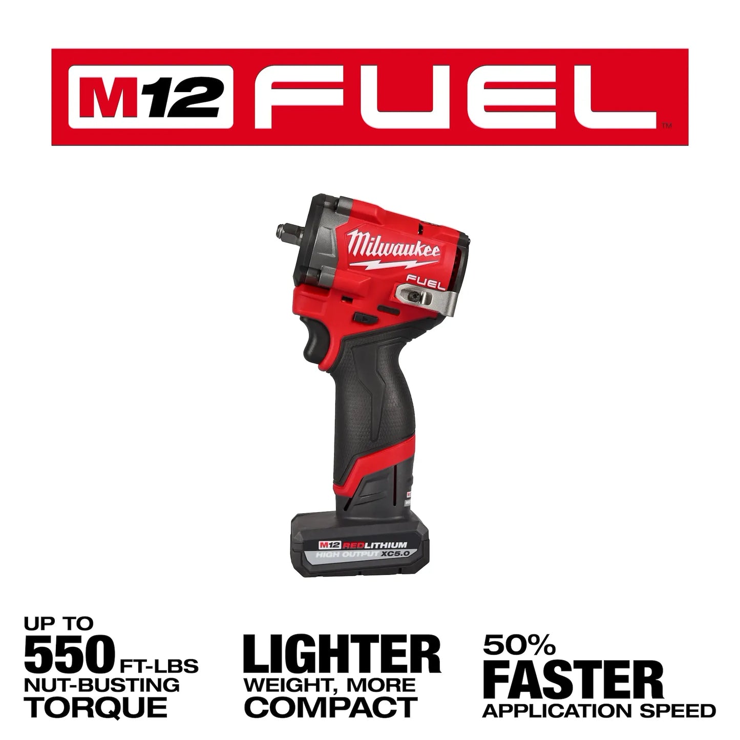 M12 FUEL™ Stubby 3/8" Impact Wrench Kit