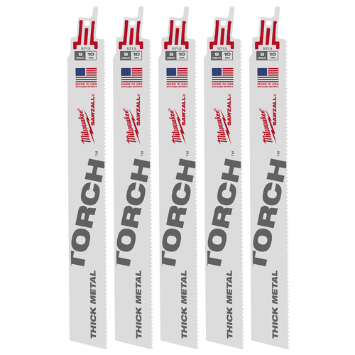 12" 10 TPI TORCH SAWZALL Blade for Thick Metal (5 PK) 48-00-5714